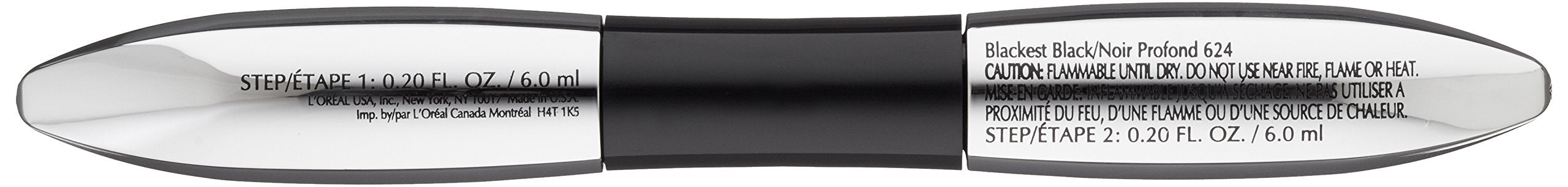 L'Oreal Paris Cosmetics Voluminous Superstar Waterproof Mascara, Blackest Black, 0.4 Fluid Ounce